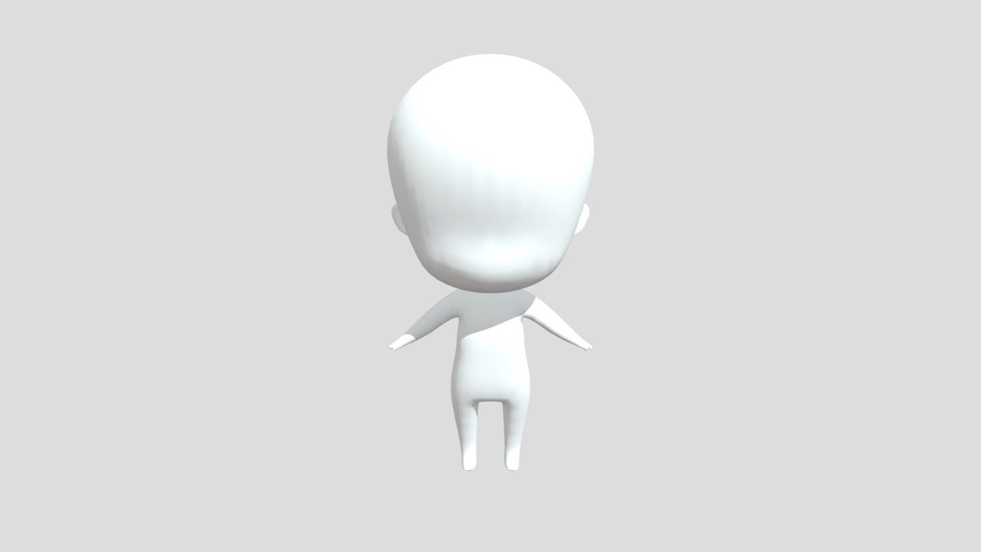 chibi 3d model base