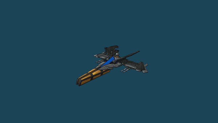 TEST-SpaceShip 3D Model
