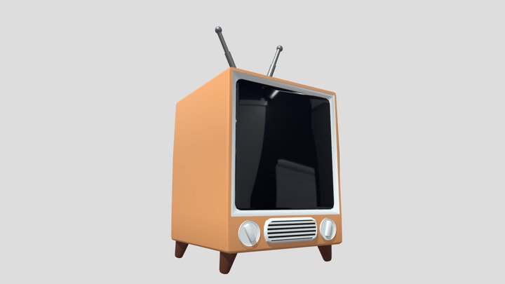 Lowpoly TV model 3D Model