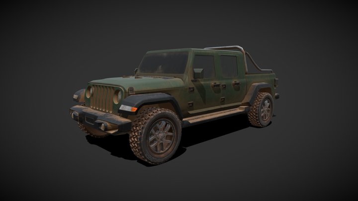 JEEP_lowpoly 3D Model