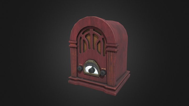 Radio Retro 3D Model