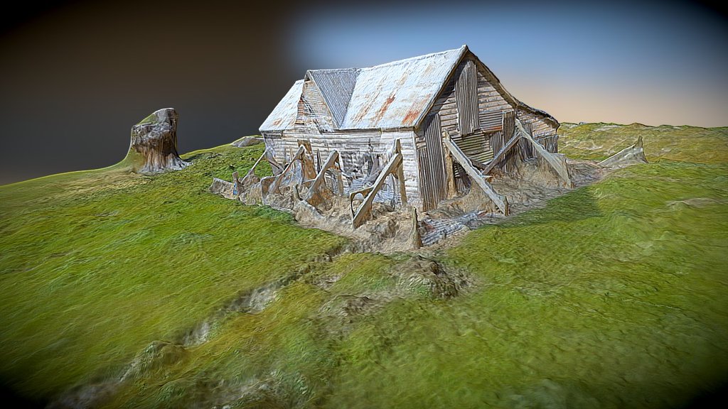 French Farm, New Zealand — Sketchfab embed 3D viewer