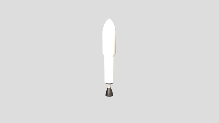 Falcon 9 second stage 3D Model