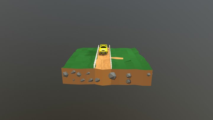 low poly car 2 3D Model