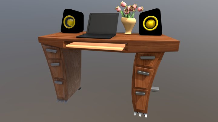 Desk Asset - Grandma's House Animated Feature 3D Model