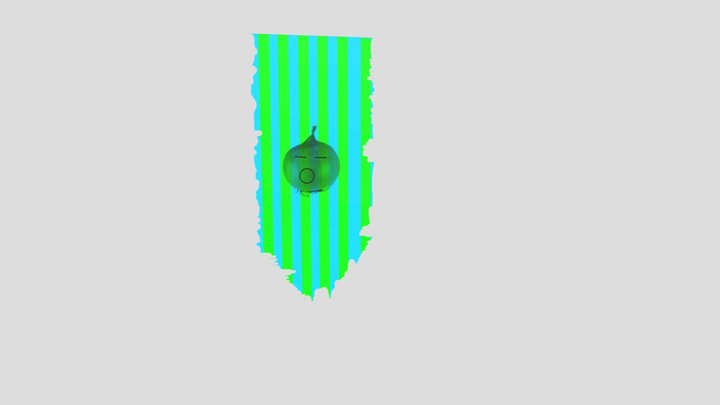 Baner z bulwą. Banner with bulwa 3D Model