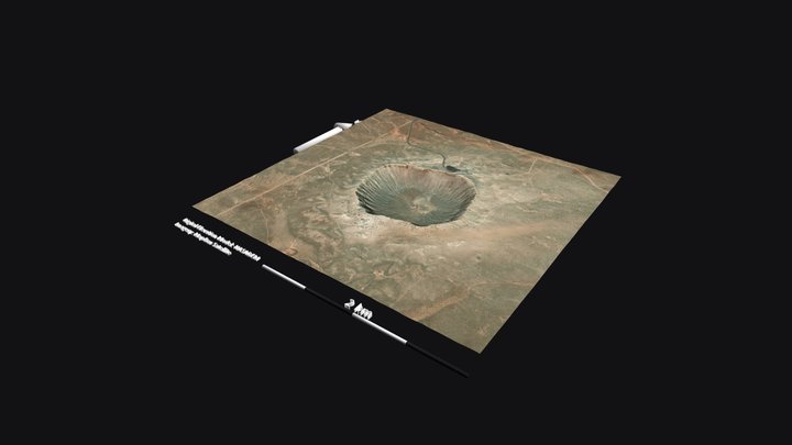Meteor Crater, Arizona, USA 3D Model