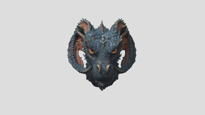 dragon head 3d model