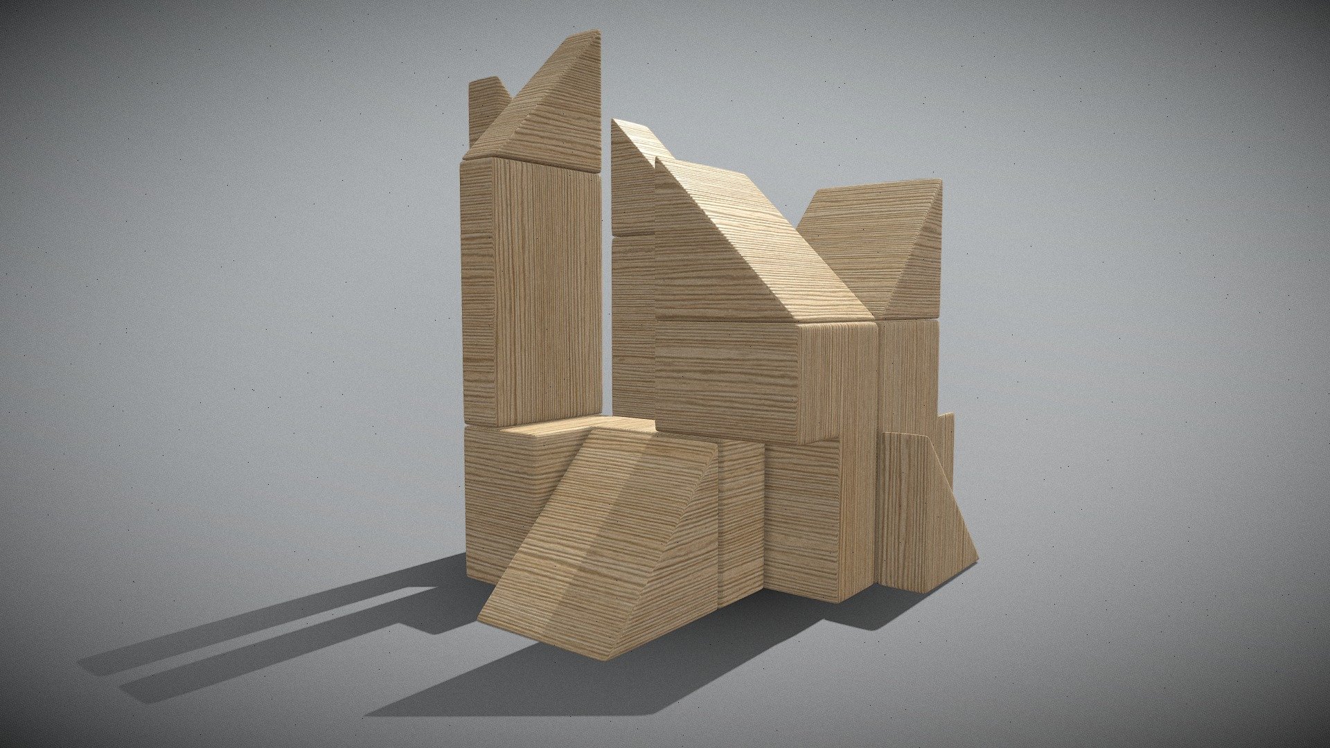 Block Composition 001 - 3D model by aerobird98 [39c5eac] - Sketchfab