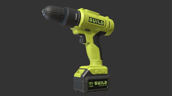 Guild Drill - PBR Hard Surface 3D Model