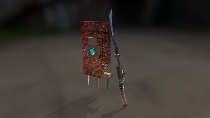 Sword and Shield 3D Model