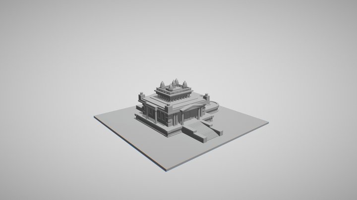 Old Temple(Low_Poly) 3D Model