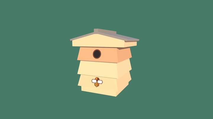ECO - LowPoly Beehive 3D Model