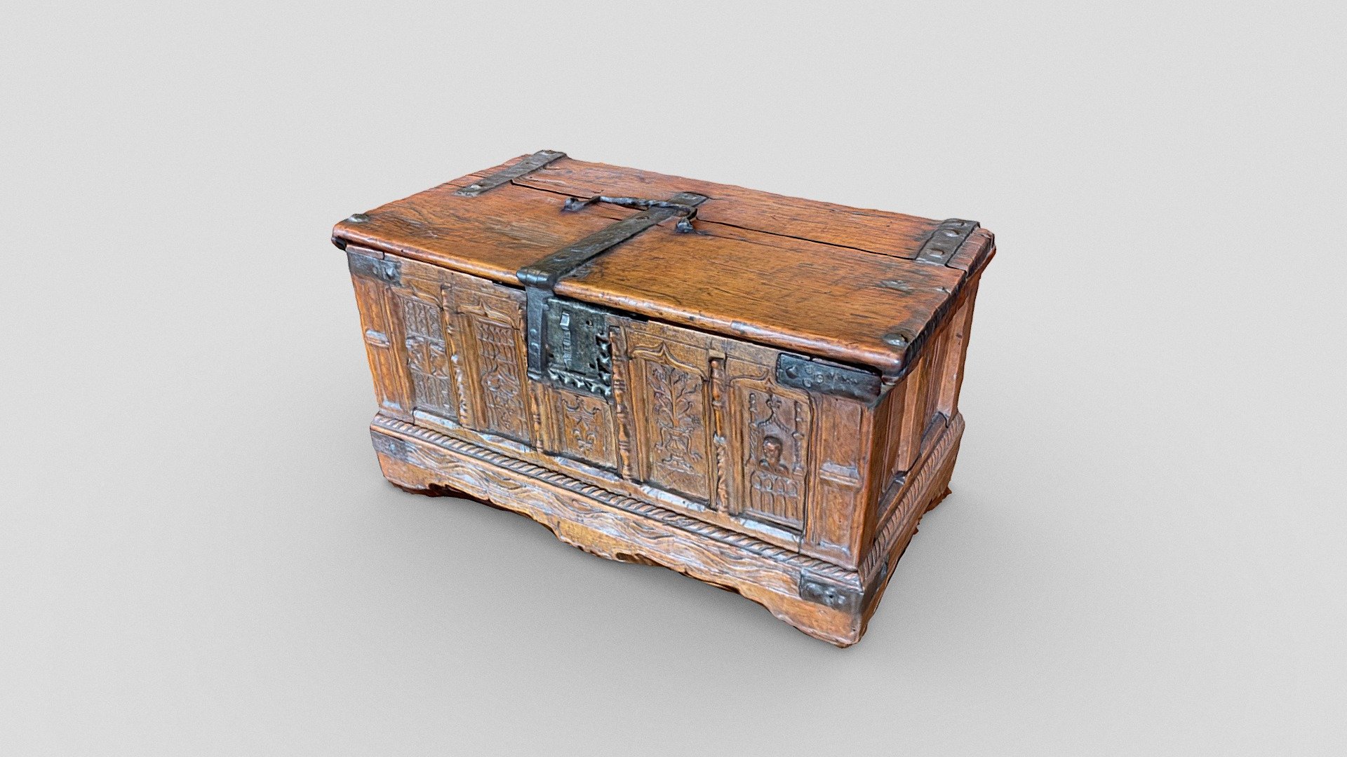 Day 216: Antique wooden coffer - 1scanaday
