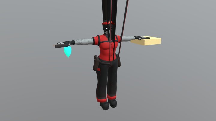 Stylized Pizza Guy – Kostenloses 3D-Modell STL