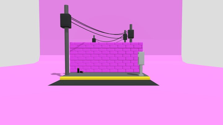 wall pink 3D Model