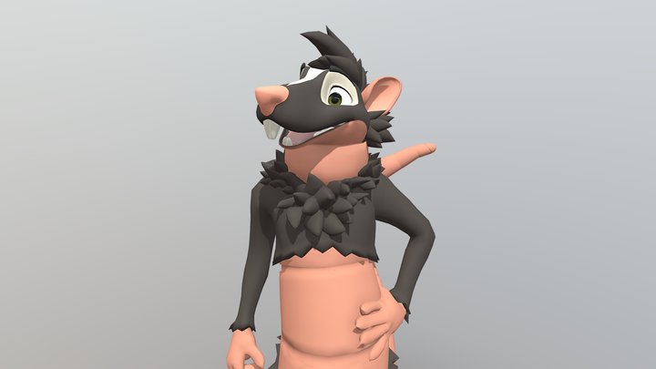 Rat Worm 3D Model