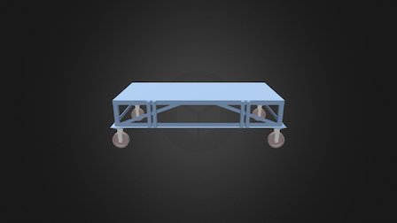 Flat Bed Trolley (sktch) 3D Model