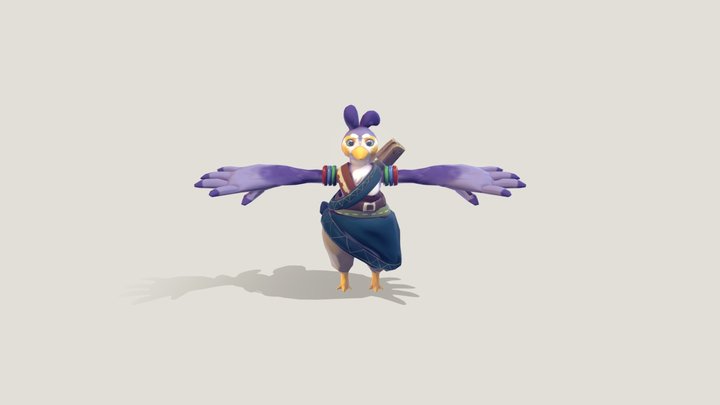 Khish Character Design 3D Model