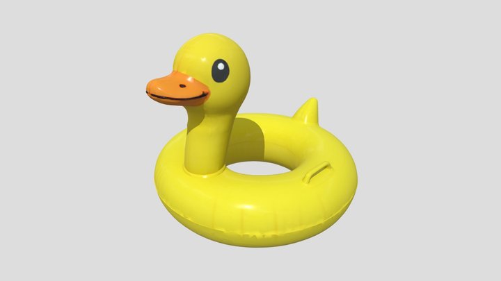 Duck Pool Float 3D Model FREE