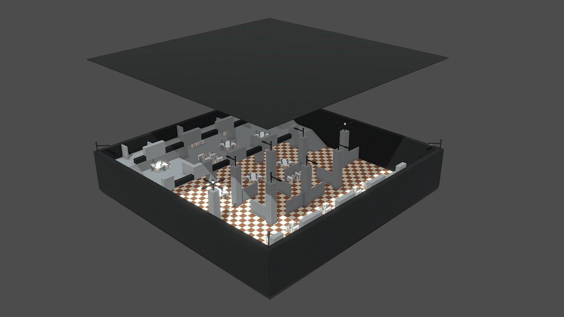 FPS Shooter Game Arena Map v7 Furnished - 3D model by Heart State Games ...