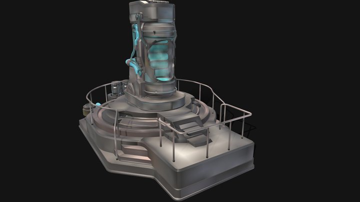 Cryopod Stasis chamber 3D Model