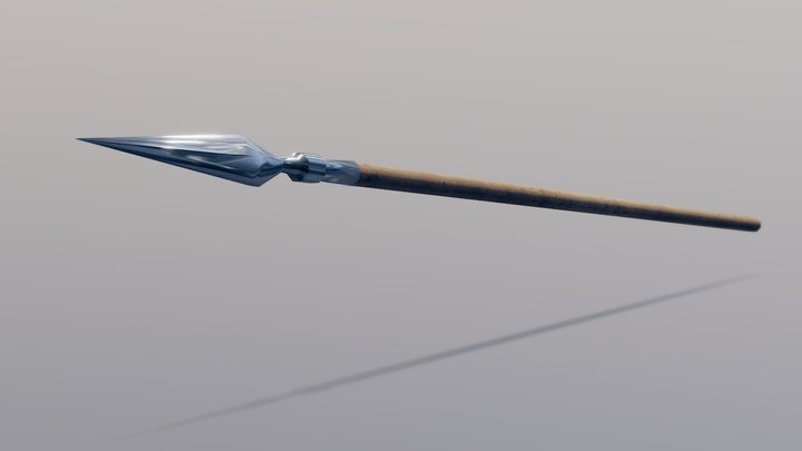 Ultra low poly spear – Kostenloses 3D-Modell STL
