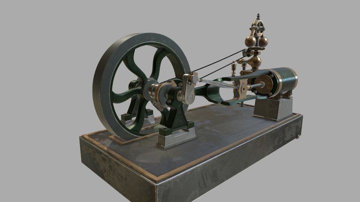 Steam Engine 3D Model