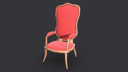 Antique Chair Red