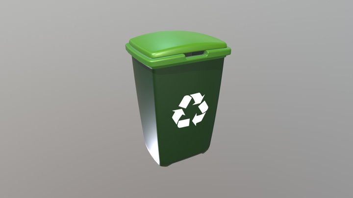 Poubelle_recyclage 3D Model