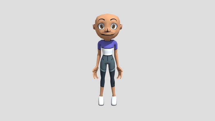 Bald Luz Noceda waves at you 3D Model