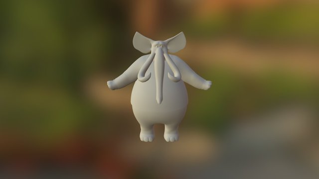 Elepant With Tuxedo 3D Model