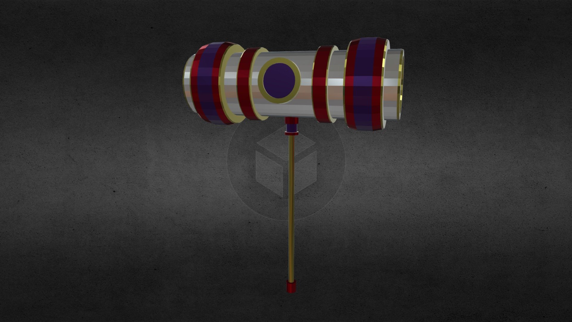 Hammer Weapon Lowpoly