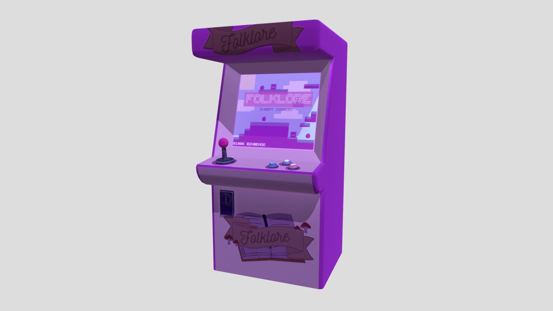 Arcade machine (folklore) - 3D model by HalleLee [39d2207] - Sketchfab