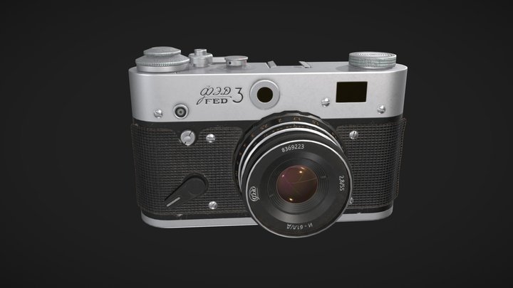 ФЭД-3 photo camera 3D Model