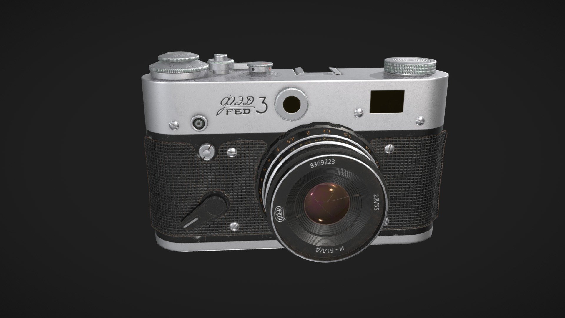 ФЭД-3 - 3D model by Mariia Drozdova (@miamarrria) [39d291d] - Sketchfab