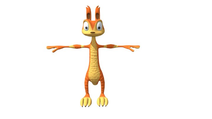 Pintado handpainted Daxter 3D Model