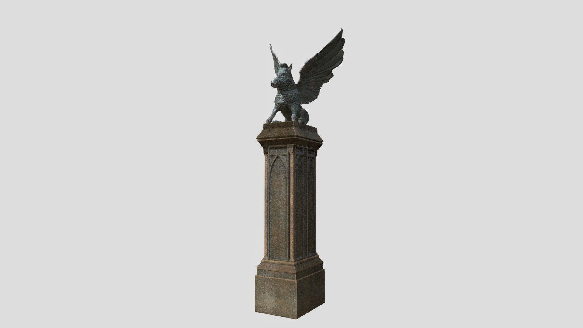 hogwarts-entrance-gate-statue-download-free-3d-model-by-pixeldog4ever