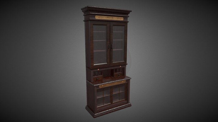 High cabinet from the 19th century 3D Model