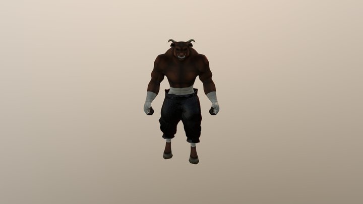 Minotaur@ Attack 3D Model