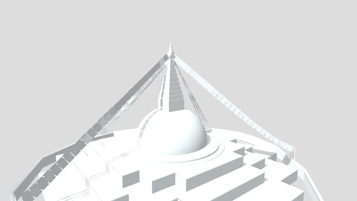 Boudhanath Temple Nepal 3D Model