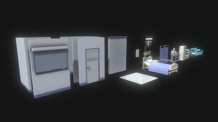 Hospital Room 3D Model