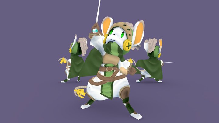 Percy, The Mouse Knight 3D Model