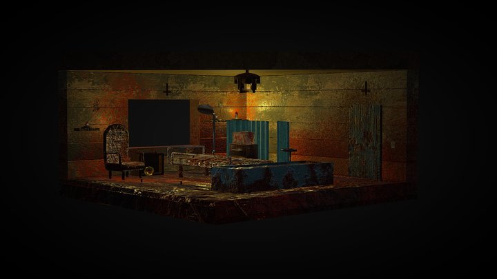 Torture chamber cubicle 3D Model