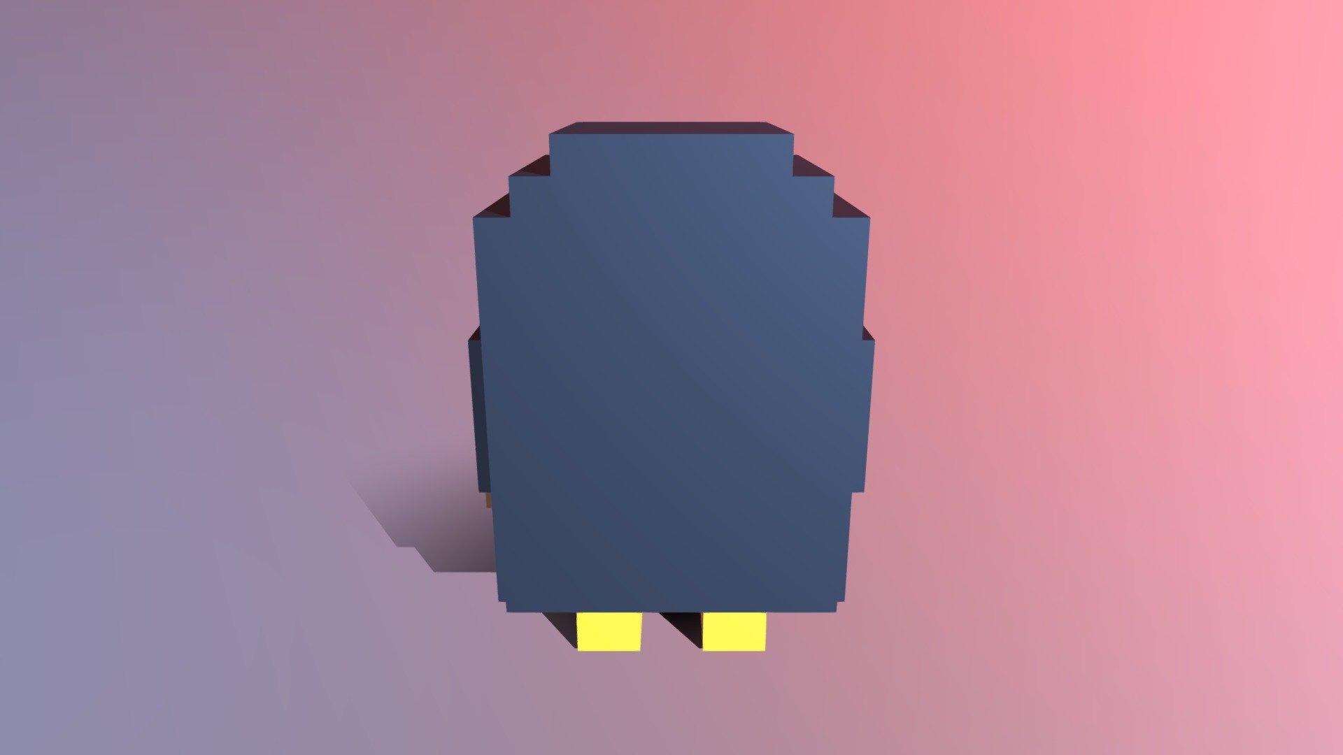 penguin with a knife