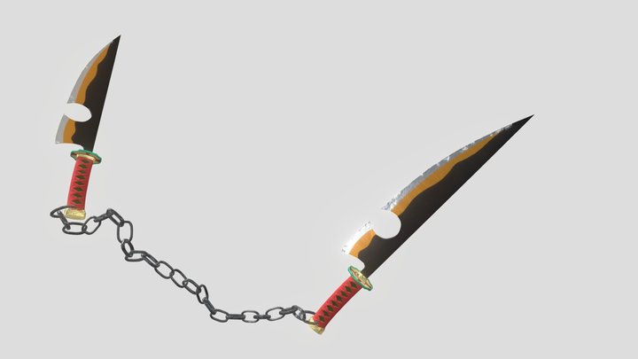 Tengen Uzui Blade 3D Model