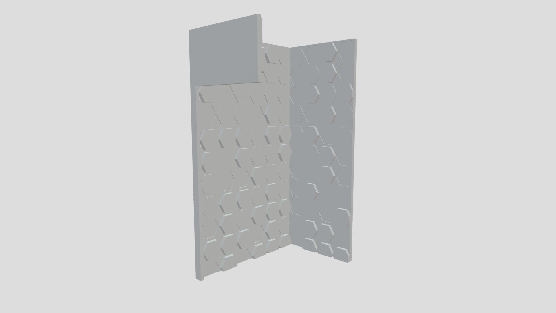 wall with hexagonal