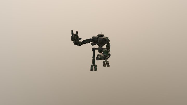 Bot Low Pose 3D Model