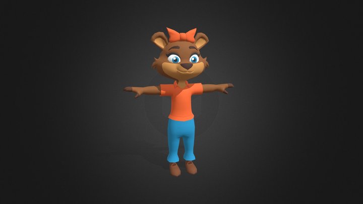 Staci (Paws & Tales) FanArt 3D Model