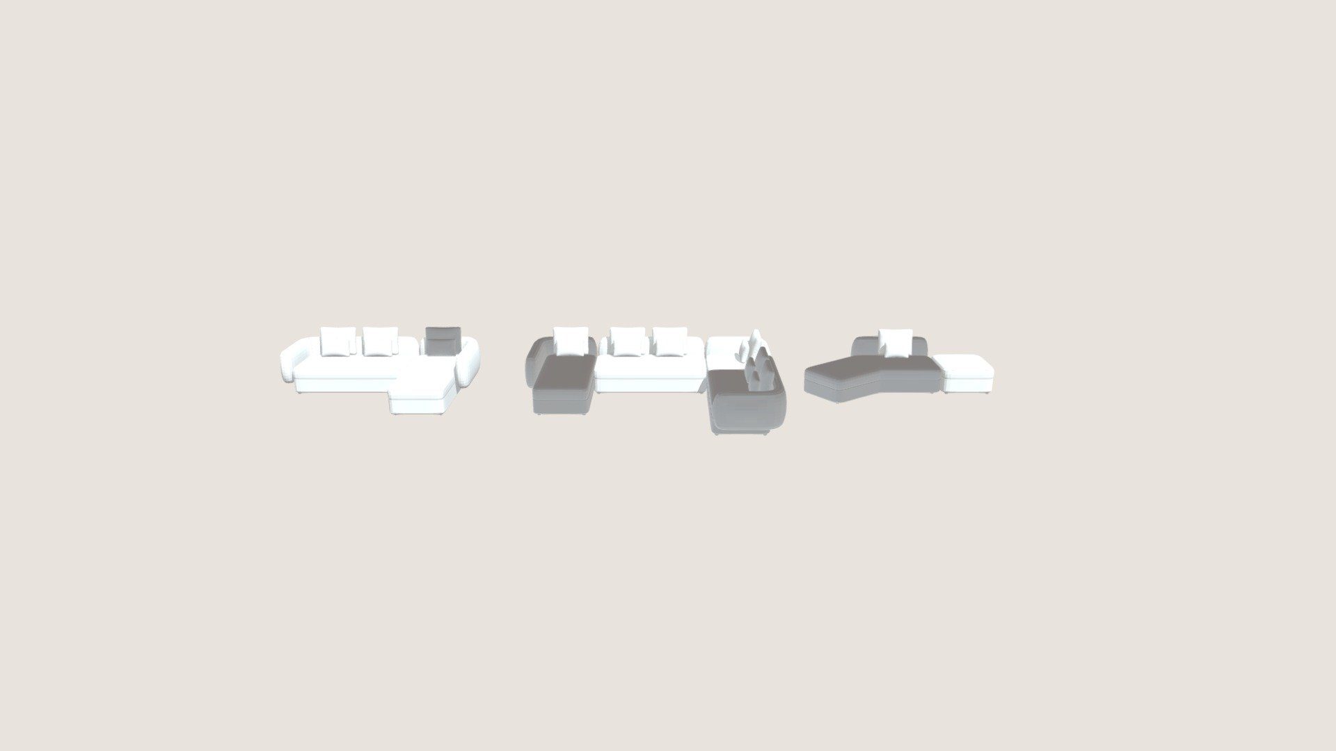 Individual_Madrid  - модульный диван Modern Home — Sketchfab embed 3D viewer